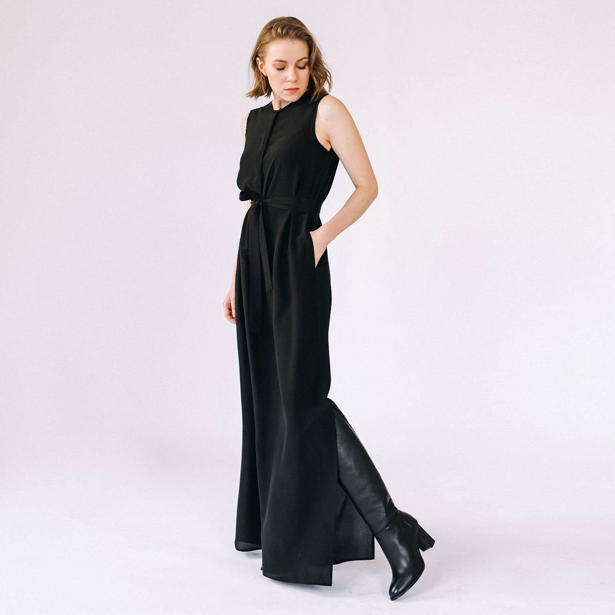 Dlouhé hedvábné šaty