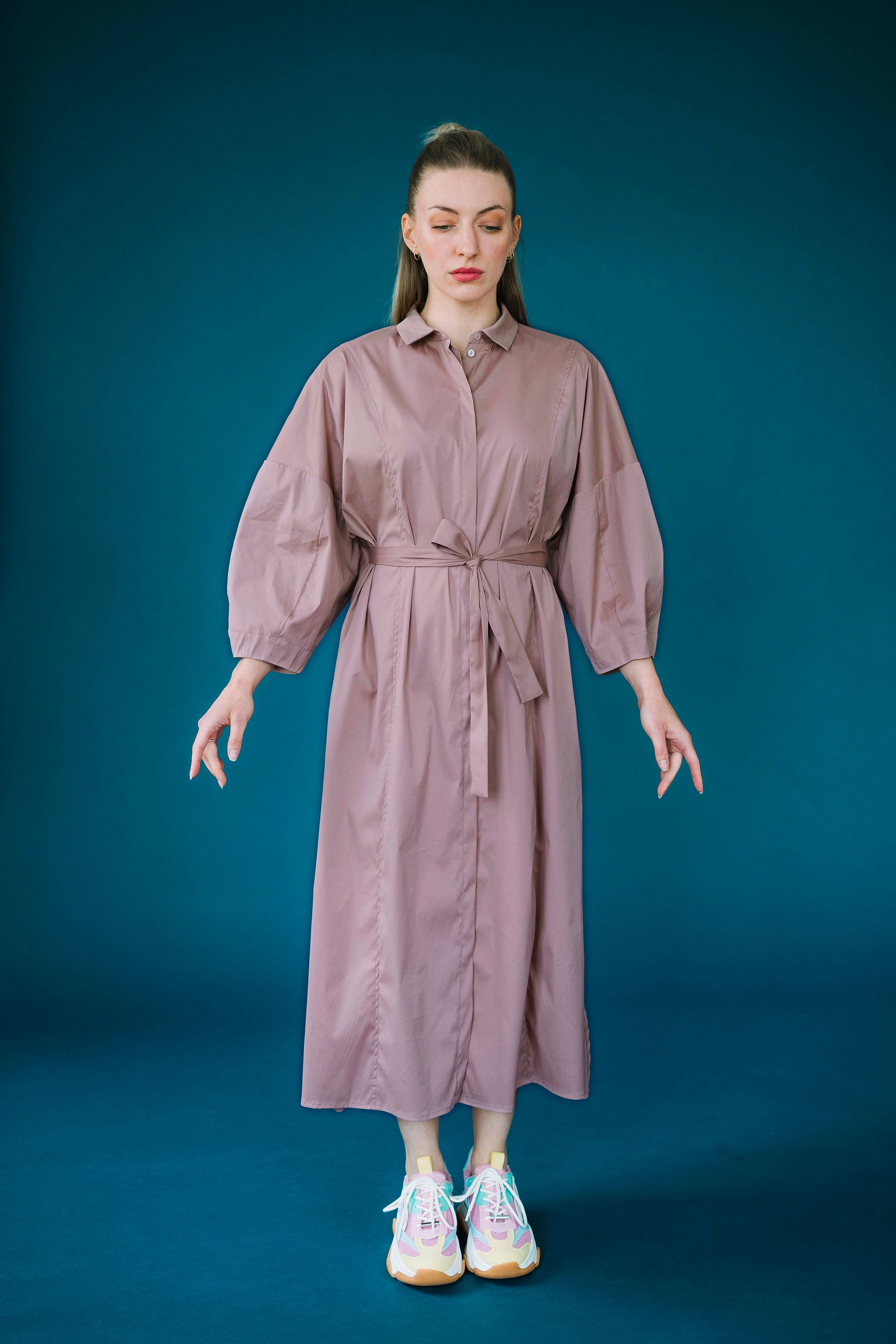 Košilové šaty z popelínu