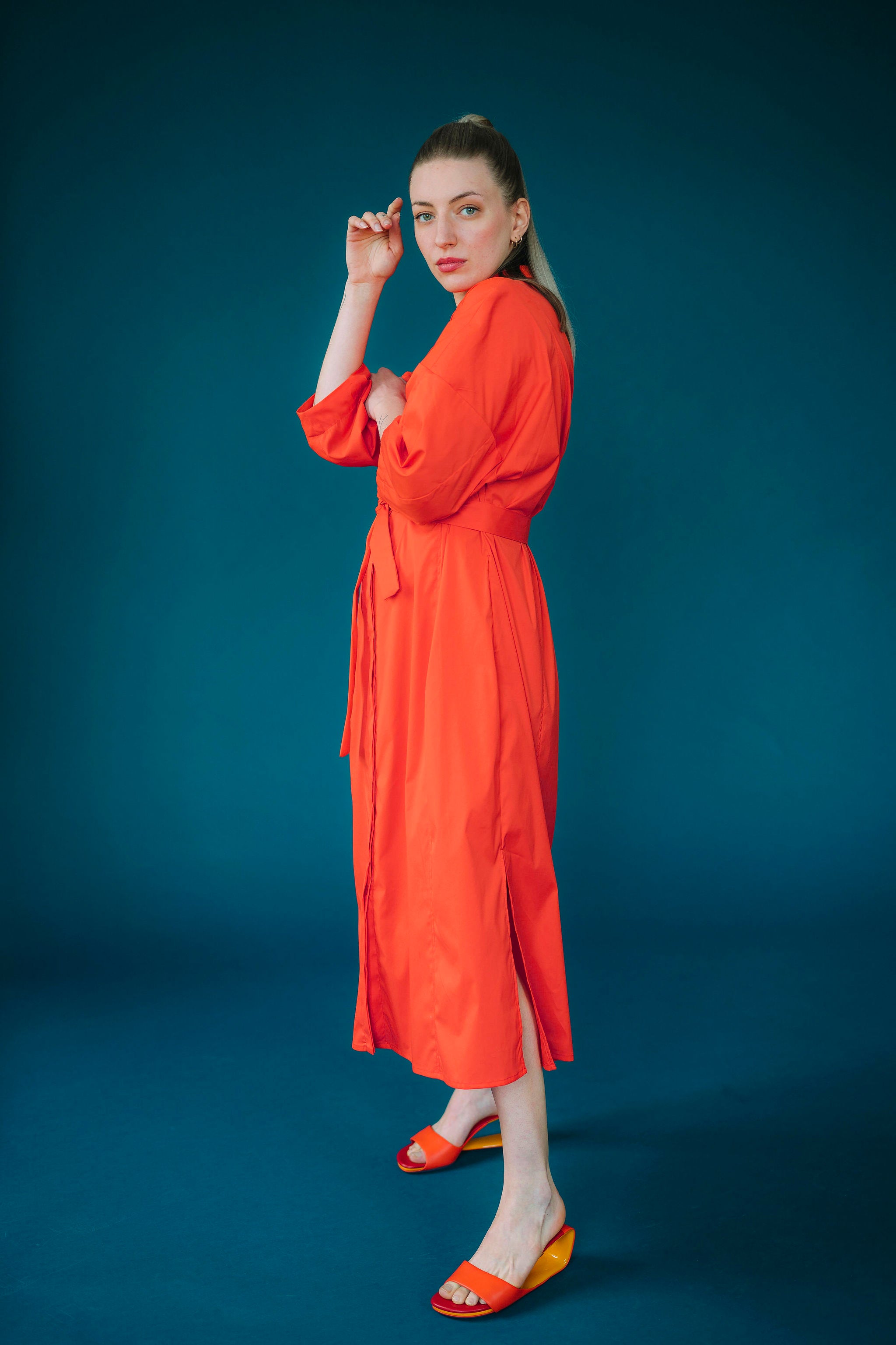 Košilové šaty z popelínu