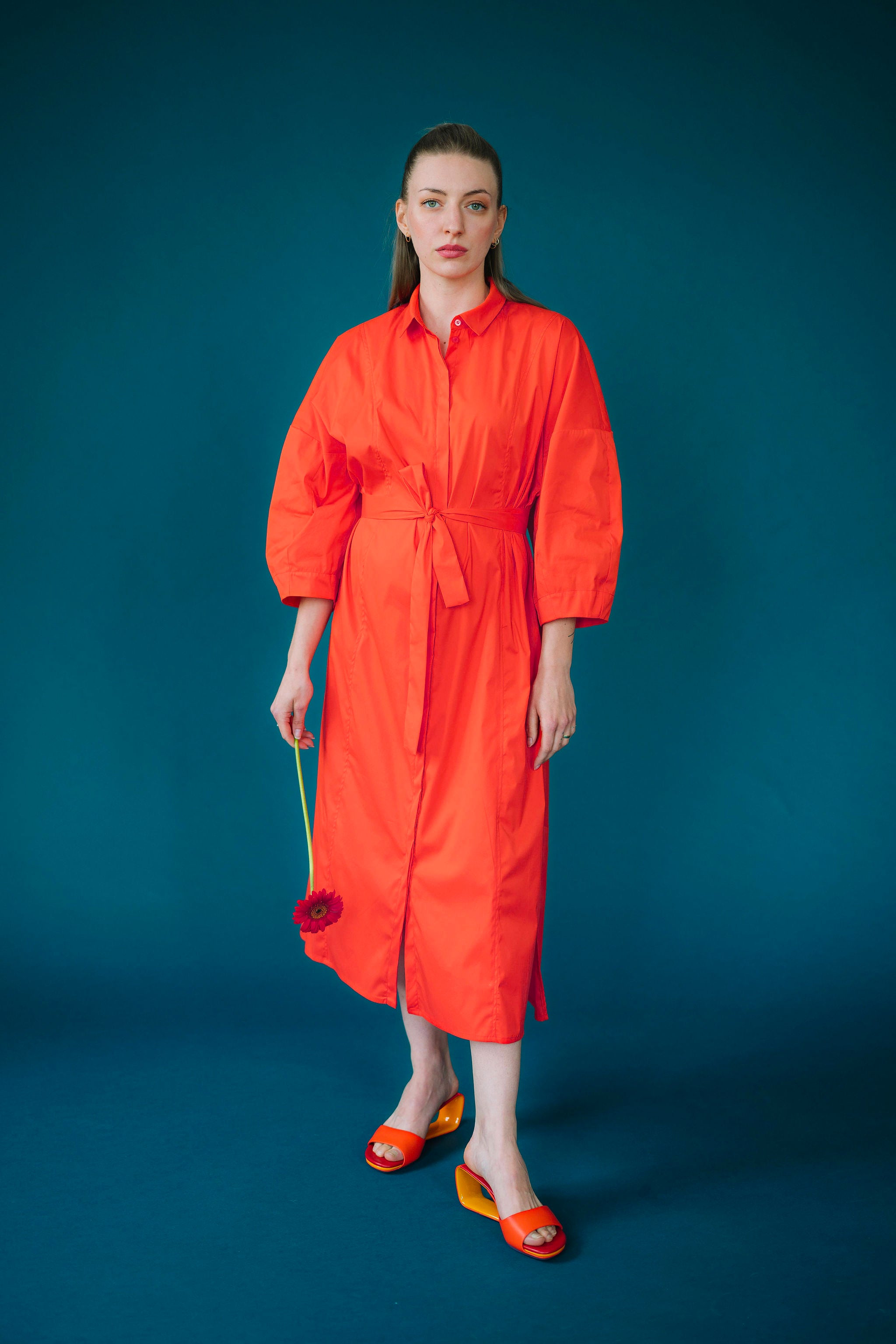 Košilové šaty z popelínu