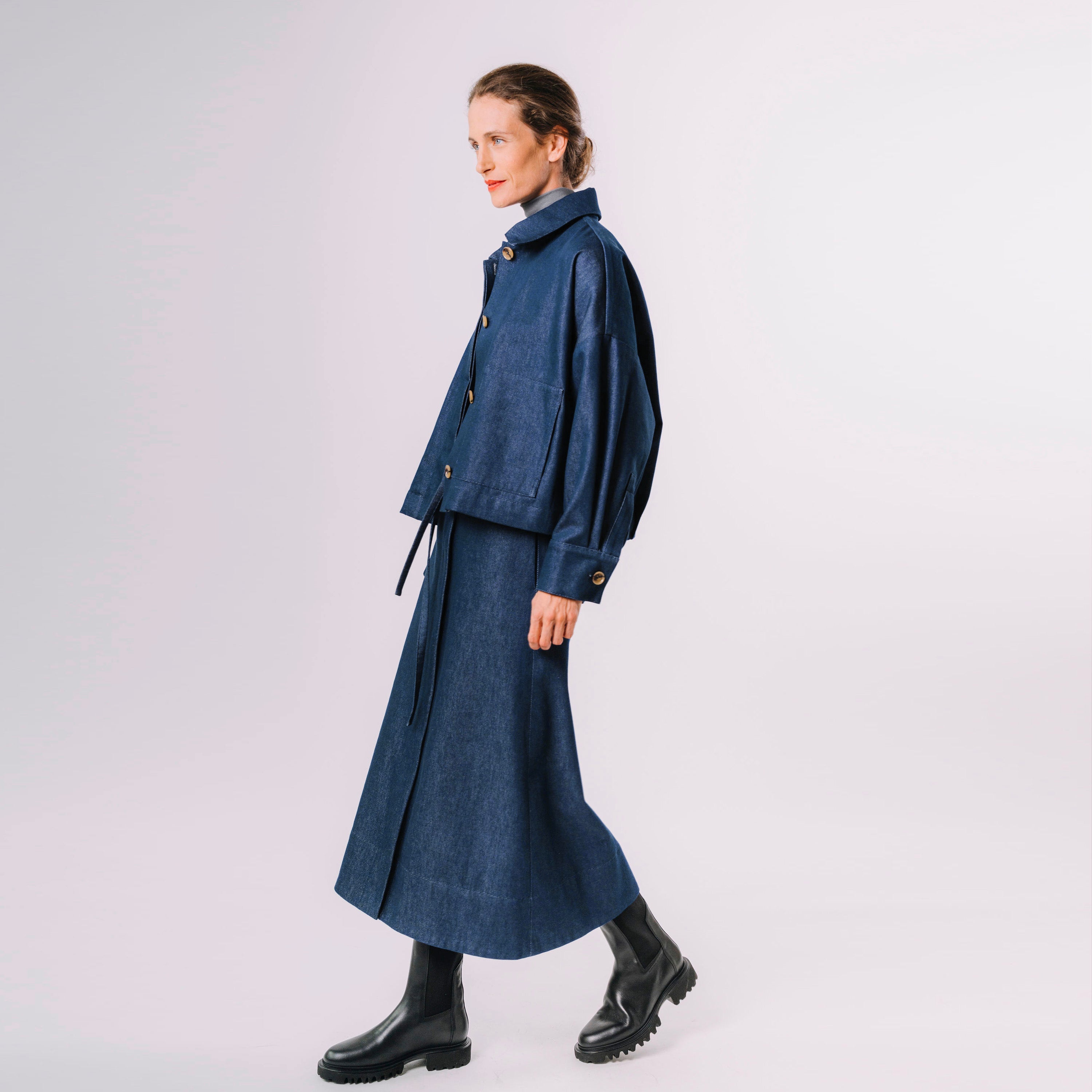 Džínová sukně se zipem