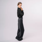 Široké vlněné kalhoty