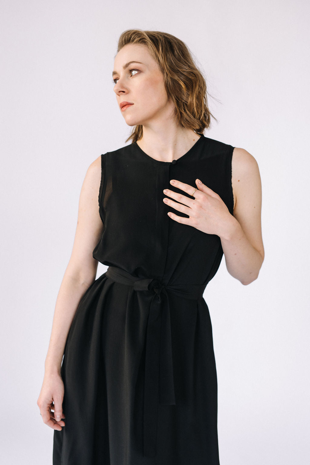 Dlouhé hedvábné šaty