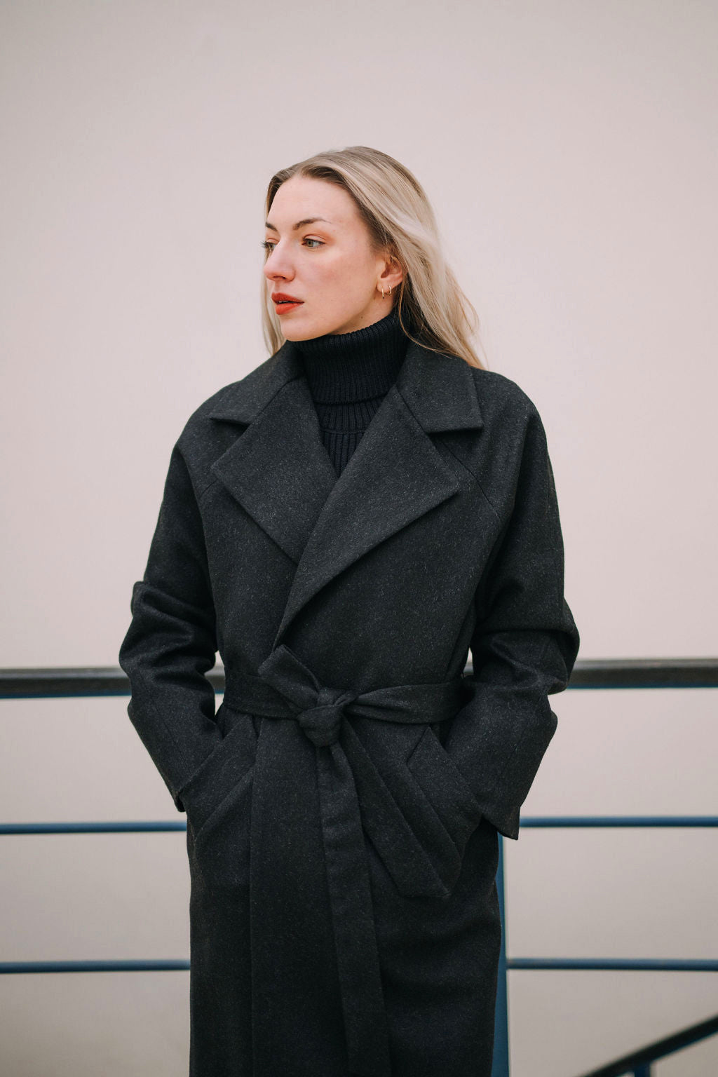 Kabát s raglánovým rukávem