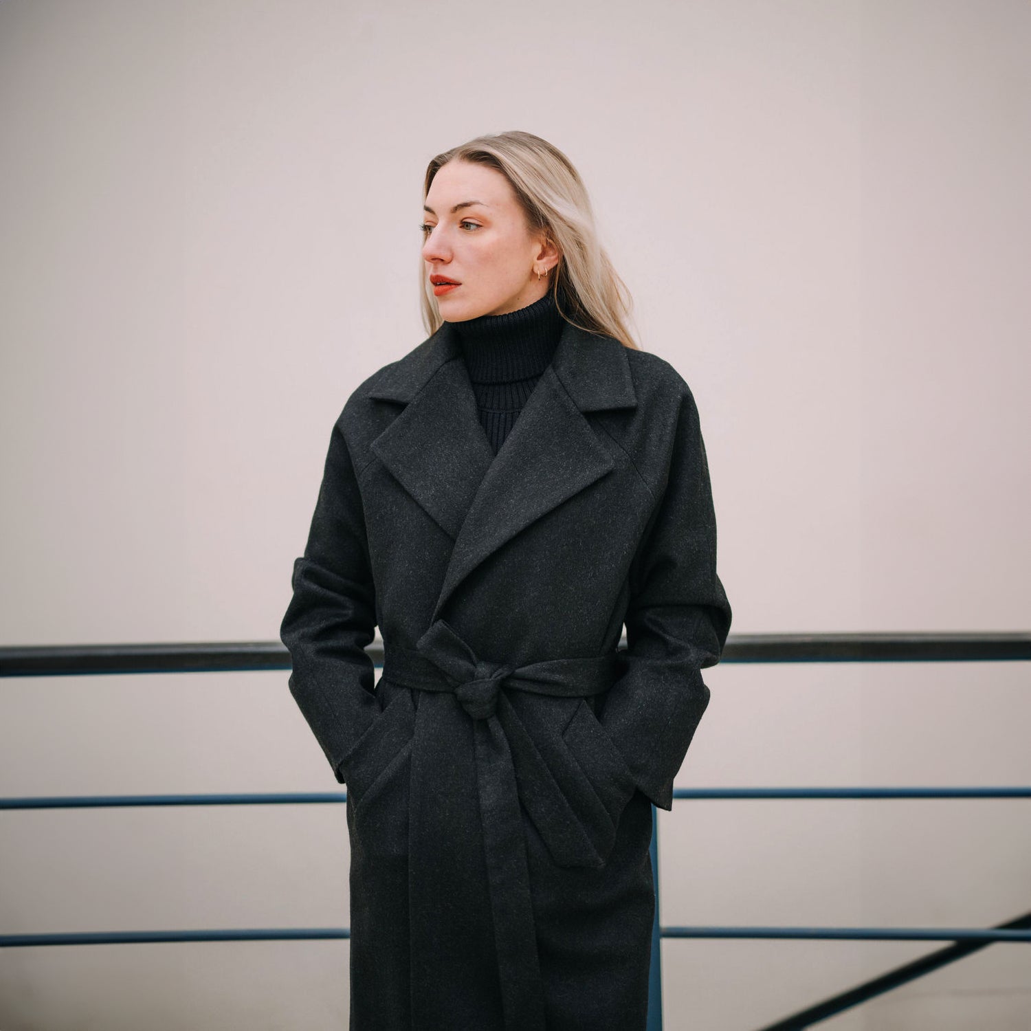 Kabát s raglánovým rukávem