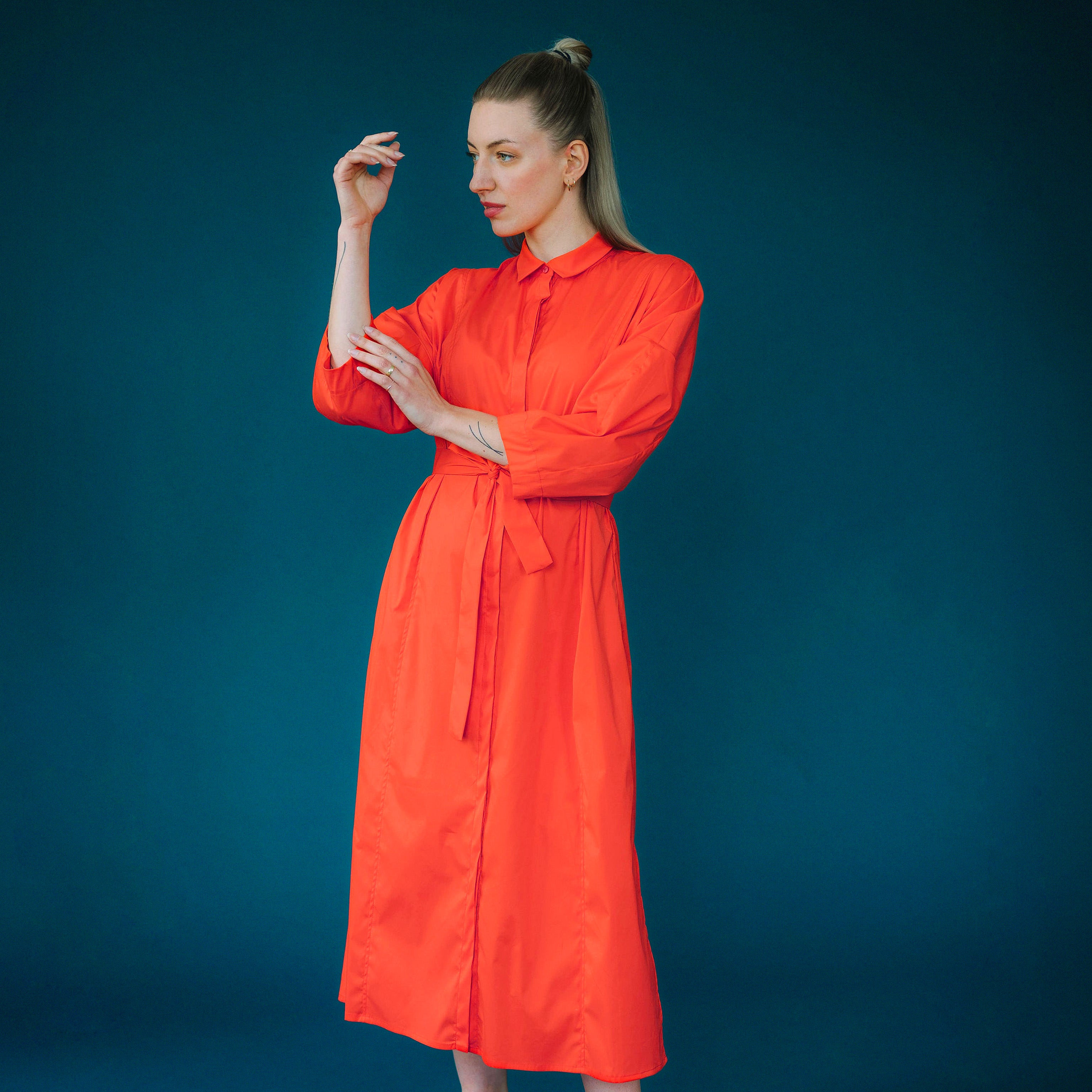 Košilové šaty z popelínu