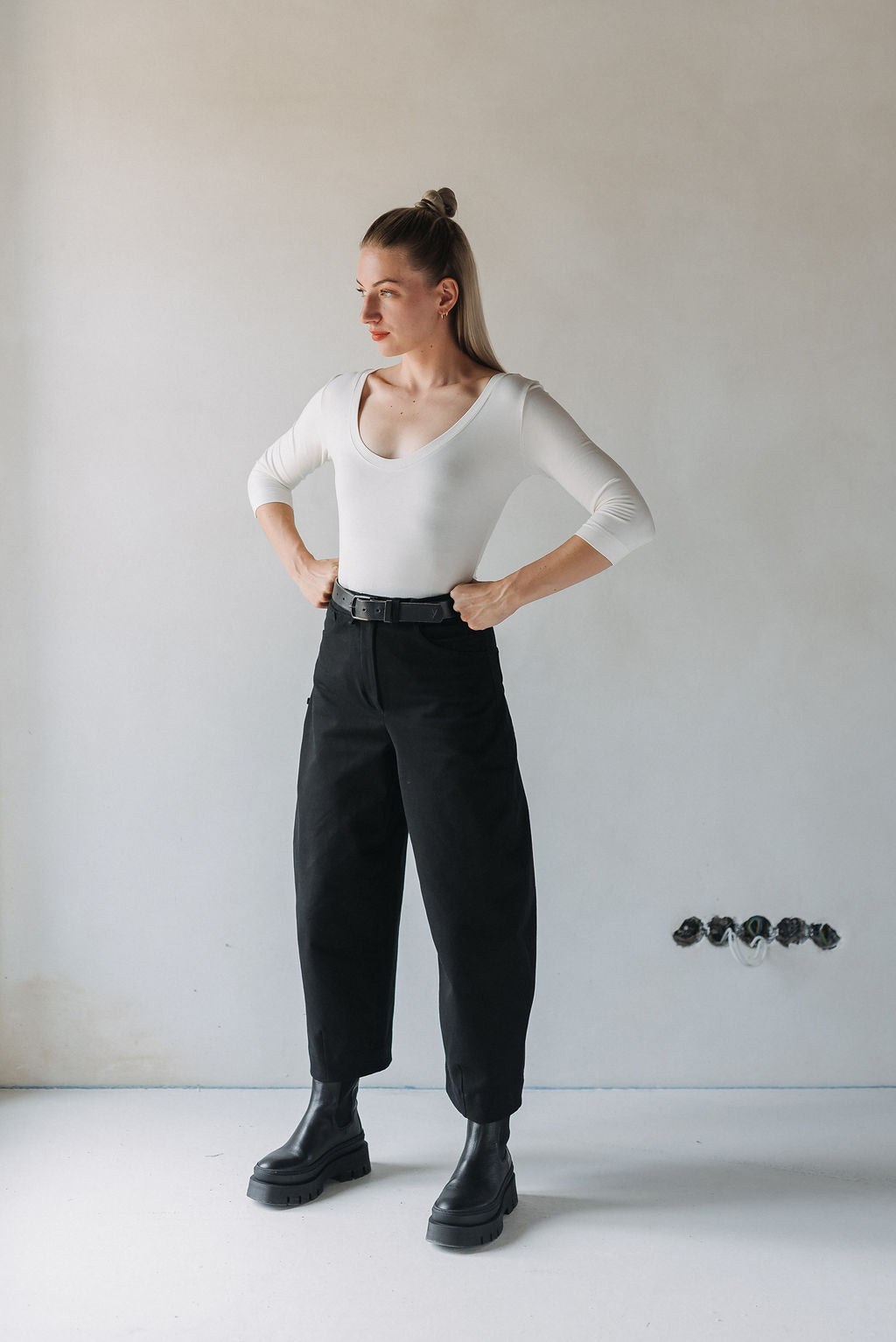 Top s oboustranným výstřihem