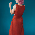 Zavinovací lněné šaty