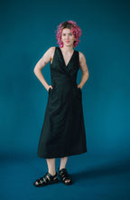 Zavinovací lněné šaty