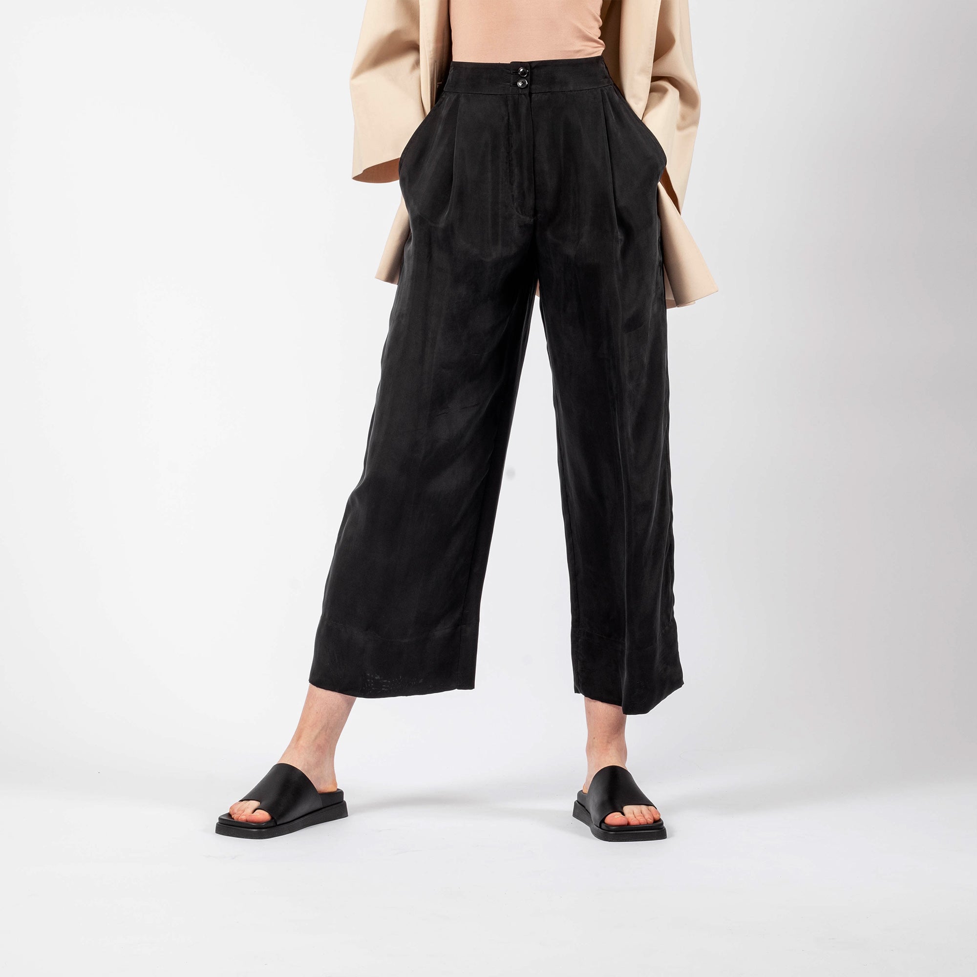 Cupro culottky