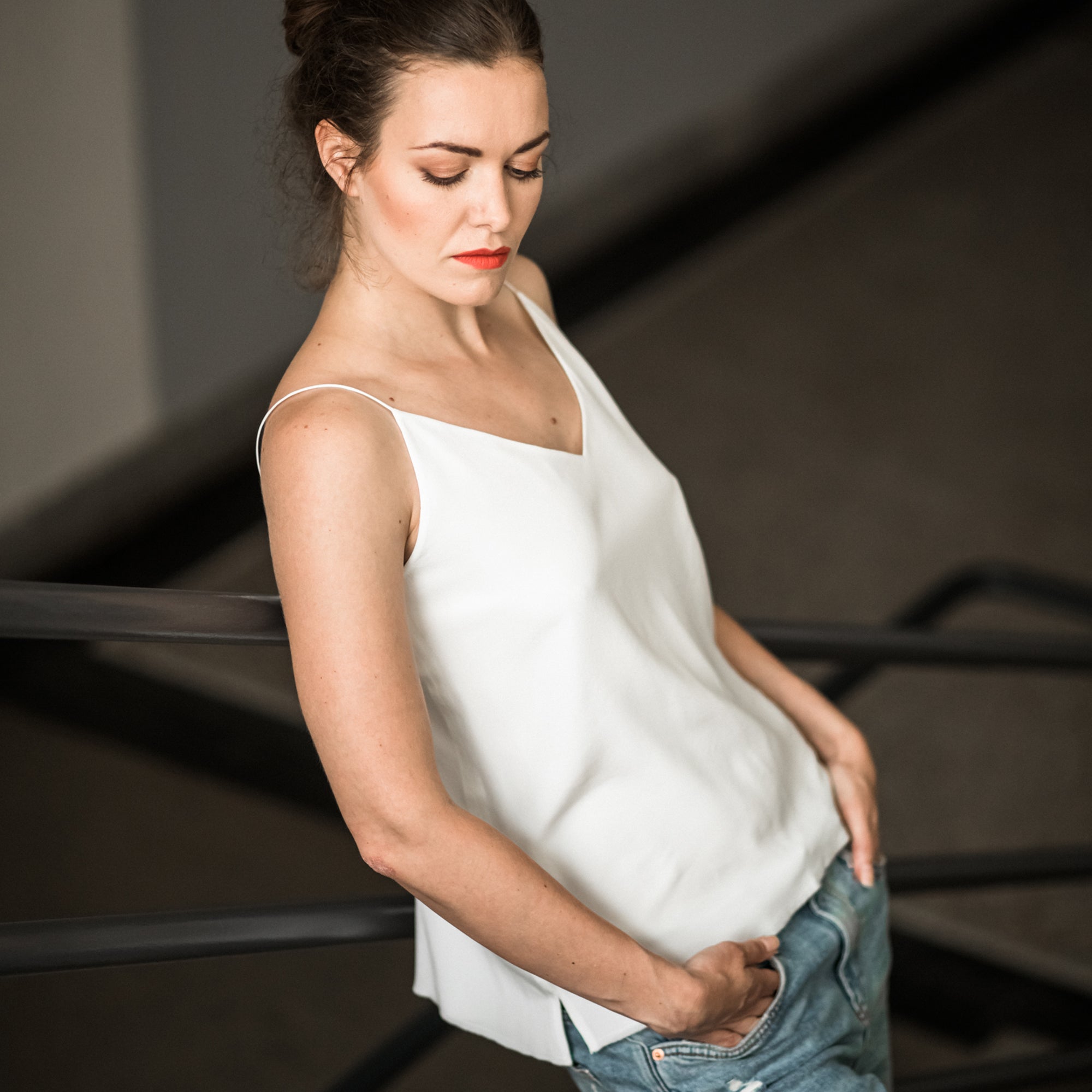 Top na špagetová ramínka